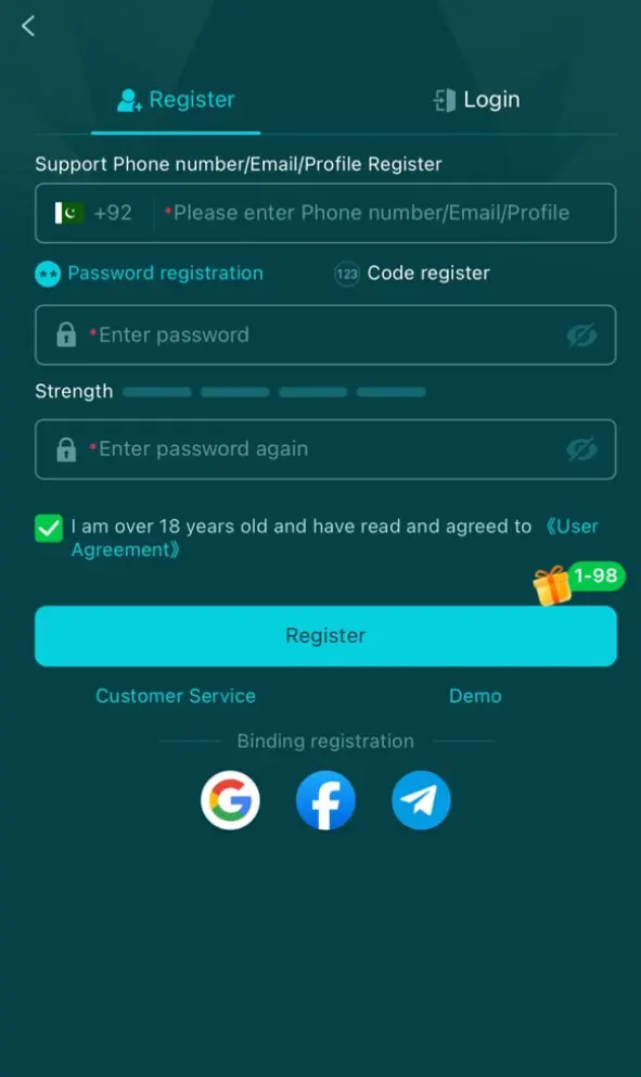 HH98 Register
