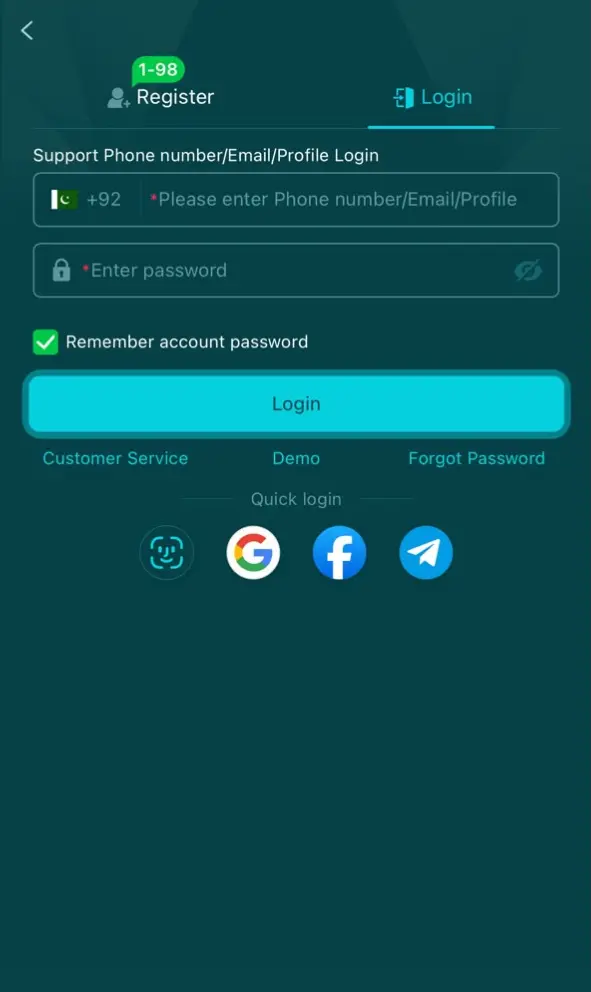 HH98 Login